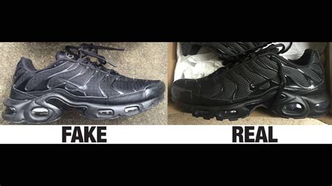 fake all black nike tns|how to authenticate nike shoes.